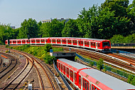 S-Bahnen am Hamburger Hauptbahnhof