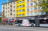 Metrobus M3 in der Feldstraße in Hamburg