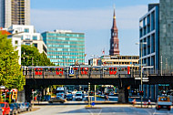 U-Bahn am Rödingsmarkt in Hamburg (Tilt-Shift)