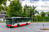Metrobus der Linie M23 am Niendorfer Markt in Hamburg