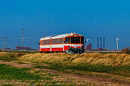 Lemvigbanen-Triebwagen bei Rønland