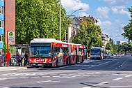 XXL-Bus am Grindelhof in Hamburg