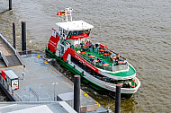 Hafenfähre Övelgönne am Anleger Dockland in Hamburg