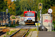 AKN-Triebwagen im Haltepunkt Burgwedel in Hamburg