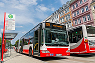Bus der Linie 109 am Stephansplatz in Hamburg