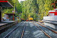 Zweigleisiger Ausbau der AKN-Bahnstrecke am Haltepunkt Burgwedel in Hamburg