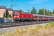 Regionalbahn in Halstenbek bei Hamburg