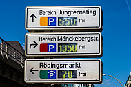 Parkleitsystem in Hamburg
