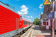 Regionalzug in Wrist in Schleswig-Holstein
