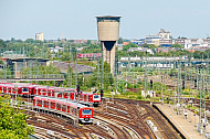 Bahnhof Hamburg-Altona: Gleisvorfeld und S-Bahnen