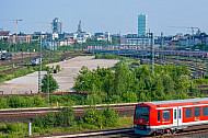 S-Bahn in Altona Nord in Hamburg