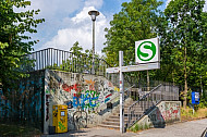 Zugang zum S-Bahnhof Diebsteich in Hamburg