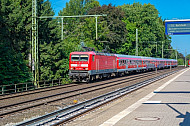 Regionalbahn in Halstenbek bei Hamburg