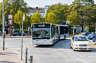 Metrobus der VHH am Neuen Pferdemarkt in Hamburg
