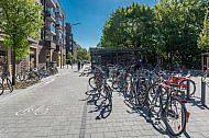 Bike-and-Ride-Station am U-Bahnhof Hoheluftbrücke in Hamburg