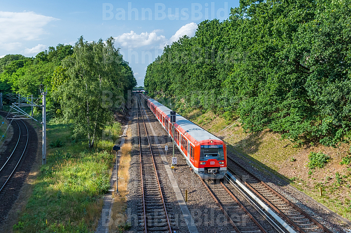S-Bahn am Rübenkamp (Gleisdreieck) in Hamburg
