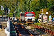 AKN-Triebwagen im Haltepunkt Burgwedel in Hamburg