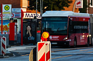 Buaarbeiten für Busbeschleunigung in Hamburg