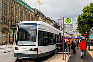 Stadtbahn aus Bremen in 2010 zur Ausstellung in Hamburg