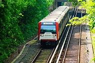 U-Bahn am Borgweg in Hamburg