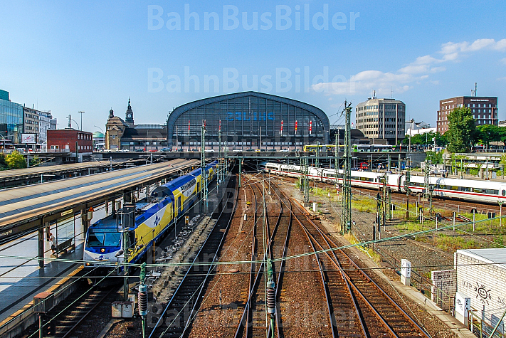 Blick auf die Südseite des Hamburger Hauptbahnhofs